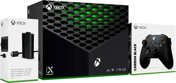 חבילת XBOX Series X 1TB חבילת קונסולה, 2 בקרים ומטען